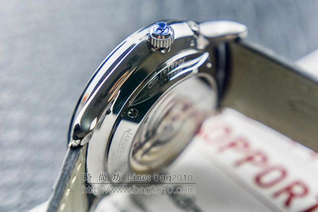 Jaeger LeCoultre手錶 全新積家月相大師系列 積家小醜 積家男士腕表 積家小牛皮錶帶男表  hds1573